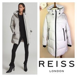 New! REISS Mid Length “Astrid” Puffer Jacket Coat